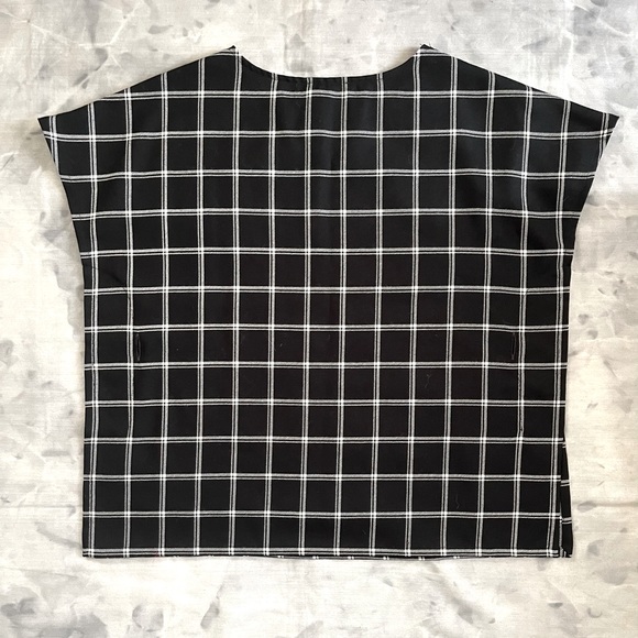 Pendleton Windowpane Virgin Wool Poncho - Picture 4 of 4